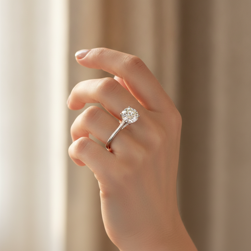 The Valentina — 2.70ct Round Cathedral