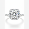 The Bianca — 1.90ct Cushion Halo